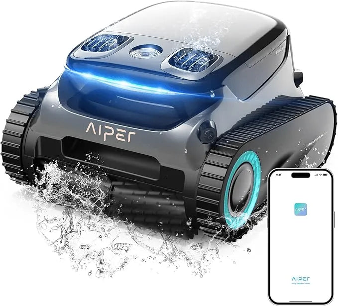 AIPER Scuba S1 Pro Limpiafondos Piscina, Robot Piscina Limpia Suelos, Paredes y Línea de Flotación