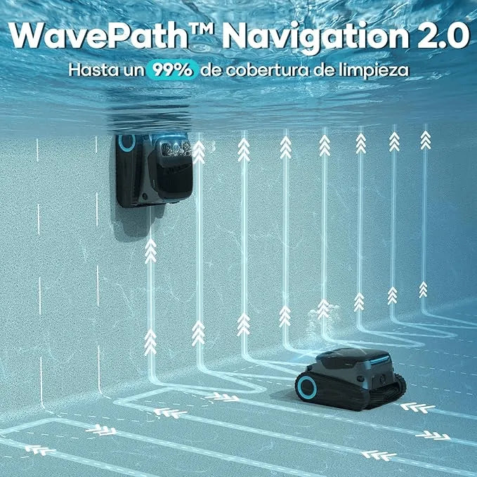 AIPER Scuba S1 Pro Limpiafondos Piscina, Robot Piscina Limpia Suelos, Paredes y Línea de Flotación