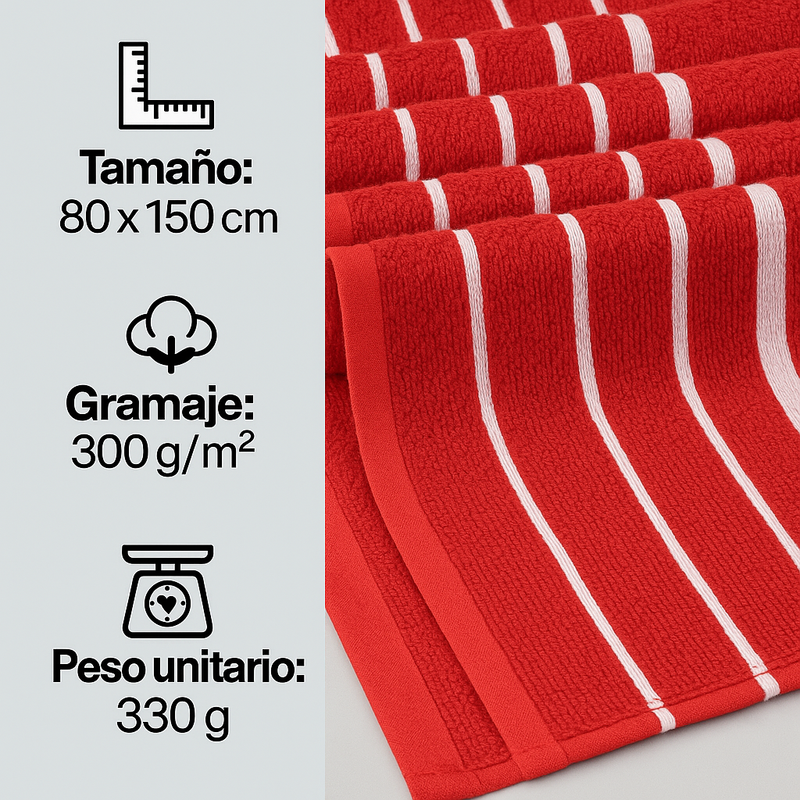 Kit con 15 Toallas de Baño – Comodidad, Colores y Calidad para Tu Día a Día 2