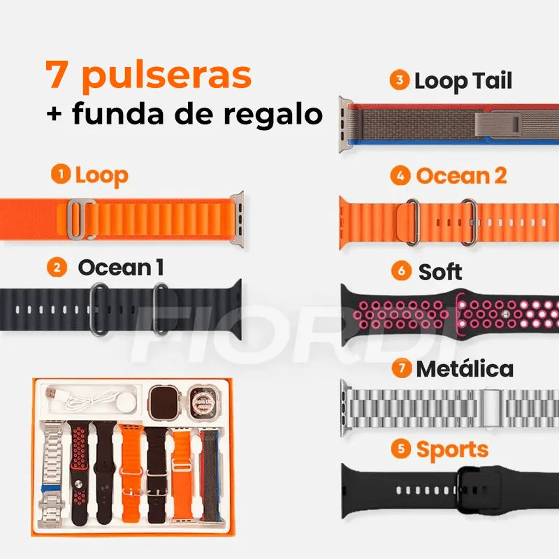 SmartWatch - Serie 9 Ultra ™M [Regalo: 7 Pulseras + Case]