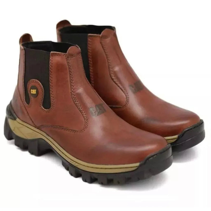 Kit Bota Adventure Masculina de Cuero Legítimo + 3 OBSEQUIOS: Cinturón, Cuchillo y Sandalias