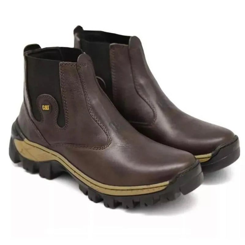 Kit Bota Adventure Masculina de Cuero Legítimo + 3 OBSEQUIOS: Cinturón, Cuchillo y Sandalias